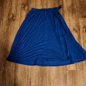 Forever21 M Knee Lng Skirt Blue